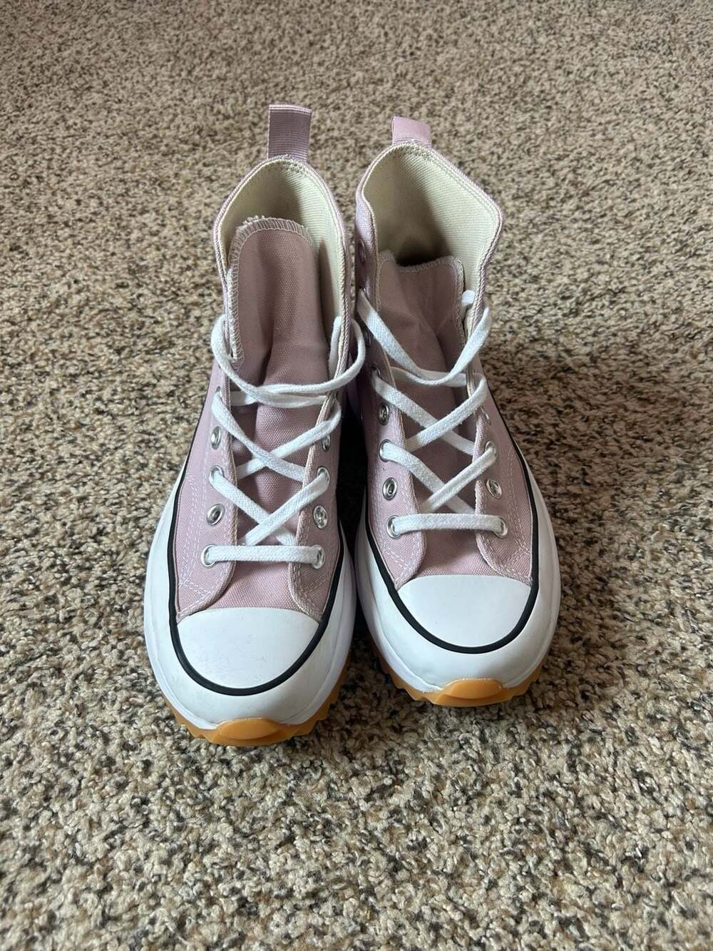 Converse Run Star Hike High Himalayan Salt Pink Platform Sneakers - Picture 2 of 7